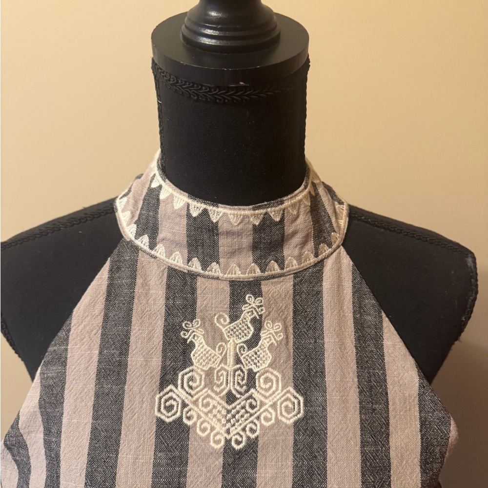 THML Striped Dress with Embroidery - Picture 2 of 8